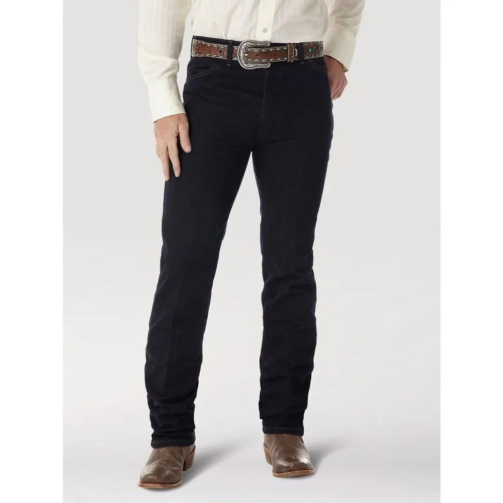 Wrangler Cowboy Cut Silver Edition Slim Fit Jeans 36x30 10933SEDD Dark Denim